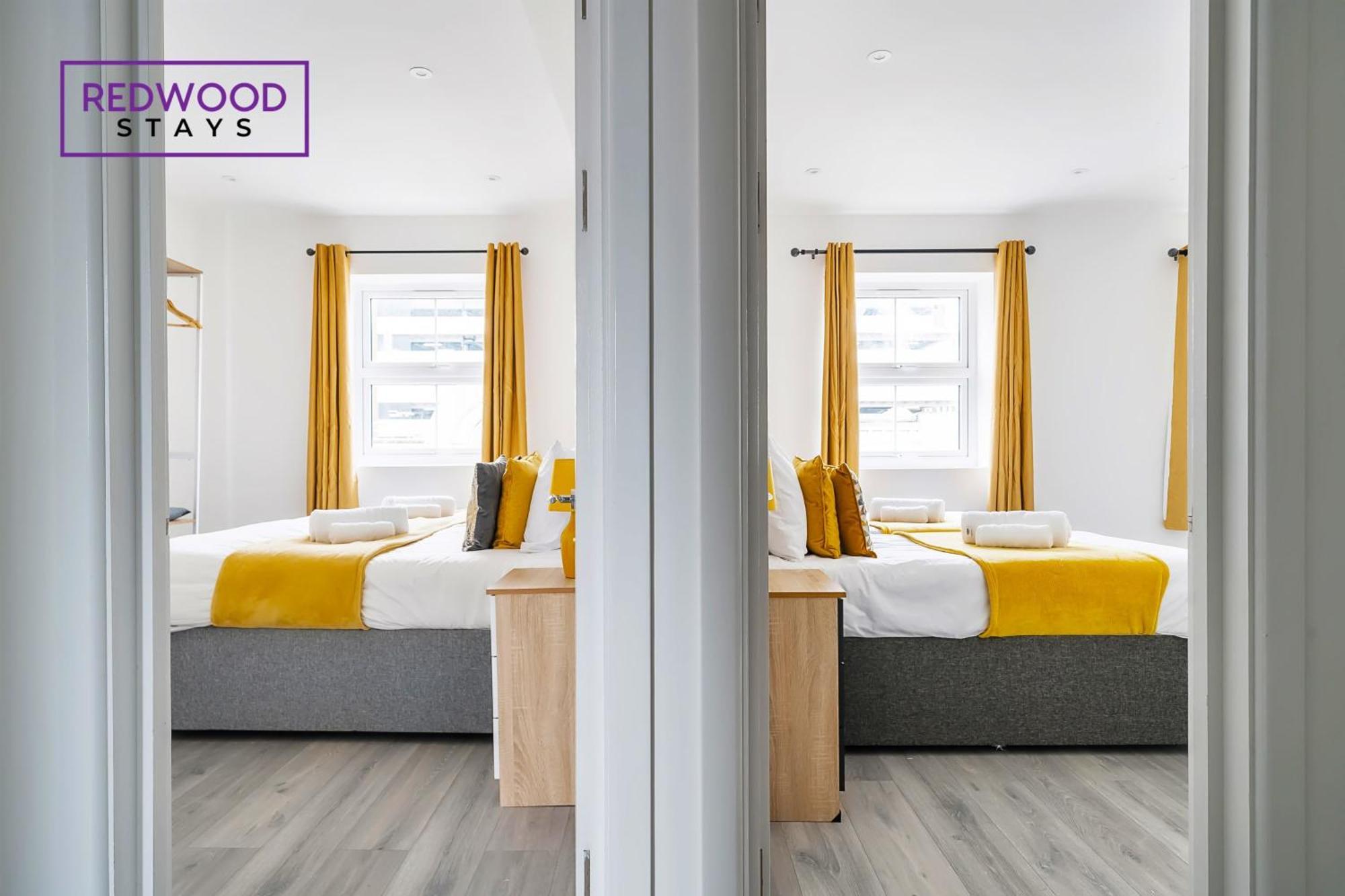 Brand New, 2 Bed 1 Bath, Modern Town Center Apartment, Free Wifi & Netflix By Redwood Stays Aldershot Exteriör bild