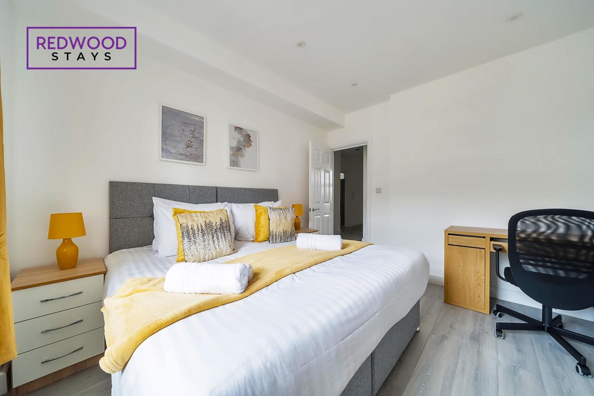 Brand New, 2 Bed 1 Bath, Modern Town Center Apartment, Free Wifi & Netflix By Redwood Stays Aldershot Exteriör bild