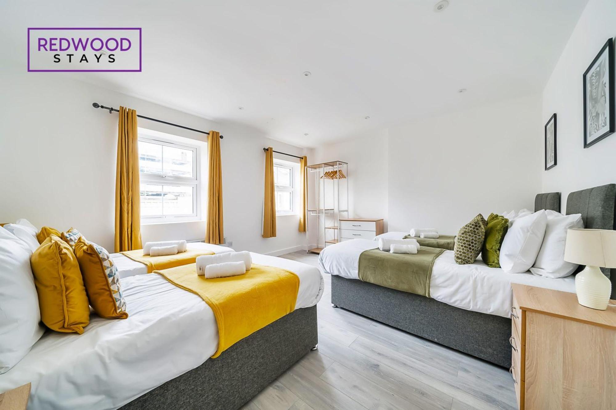 Brand New, 2 Bed 1 Bath, Modern Town Center Apartment, Free Wifi & Netflix By Redwood Stays Aldershot Exteriör bild